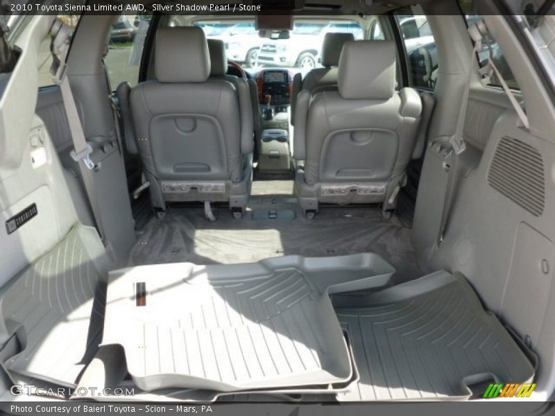 Silver Shadow Pearl / Stone 2010 Toyota Sienna Limited AWD