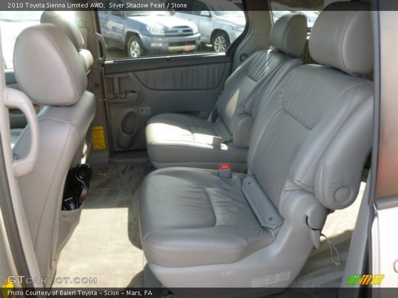 Silver Shadow Pearl / Stone 2010 Toyota Sienna Limited AWD