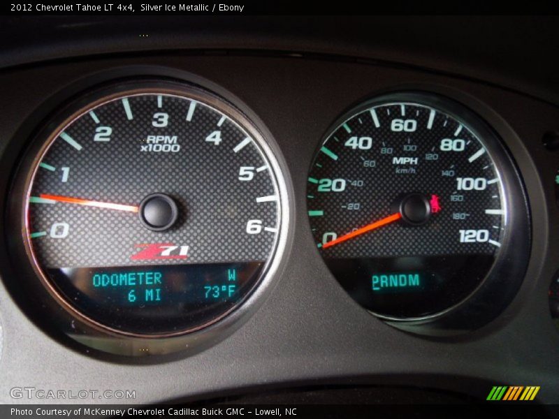 Silver Ice Metallic / Ebony 2012 Chevrolet Tahoe LT 4x4