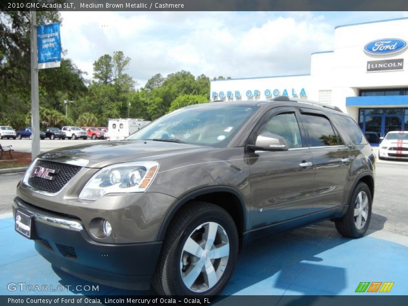 Medium Brown Metallic / Cashmere 2010 GMC Acadia SLT