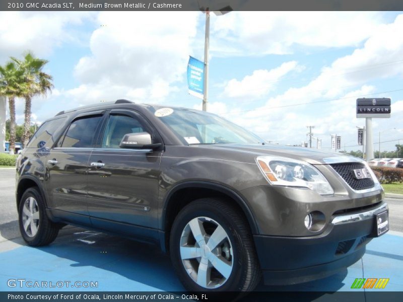 Medium Brown Metallic / Cashmere 2010 GMC Acadia SLT