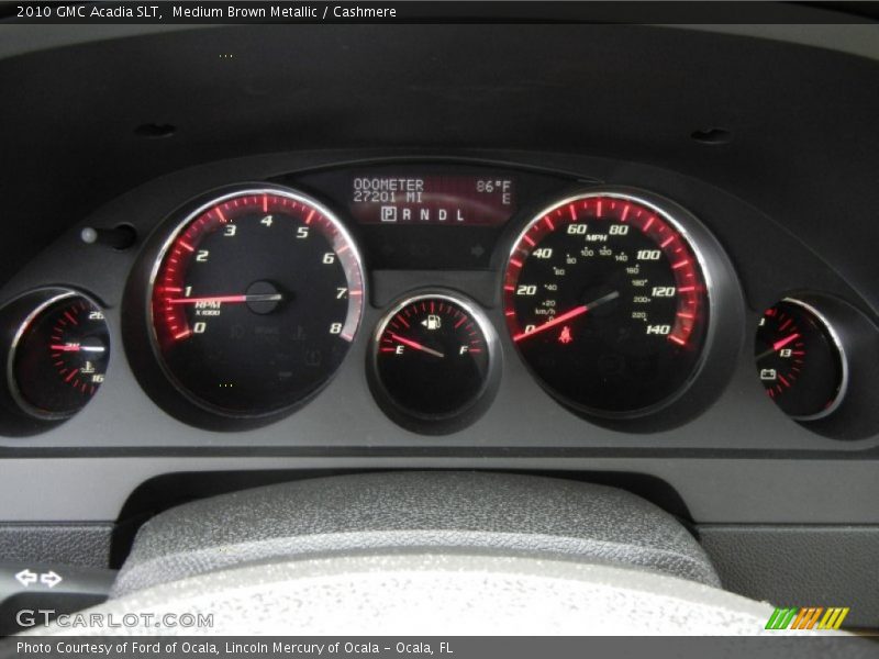 Medium Brown Metallic / Cashmere 2010 GMC Acadia SLT