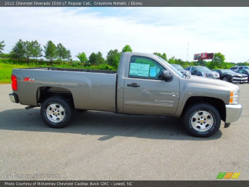 Graystone Metallic / Ebony 2012 Chevrolet Silverado 1500 LT Regular Cab