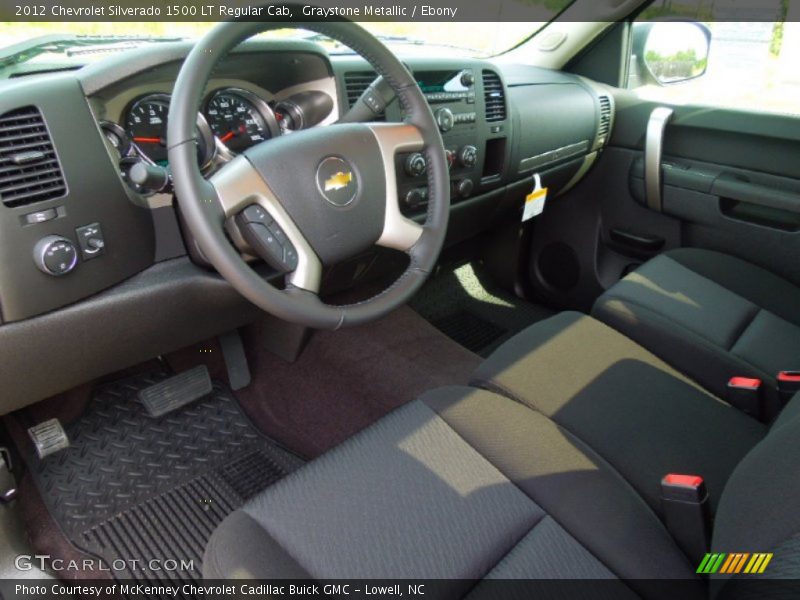 Graystone Metallic / Ebony 2012 Chevrolet Silverado 1500 LT Regular Cab