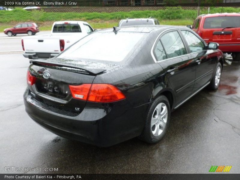 Ebony Black / Gray 2009 Kia Optima LX