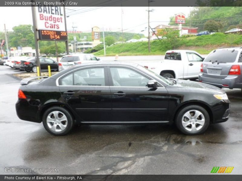 Ebony Black / Gray 2009 Kia Optima LX