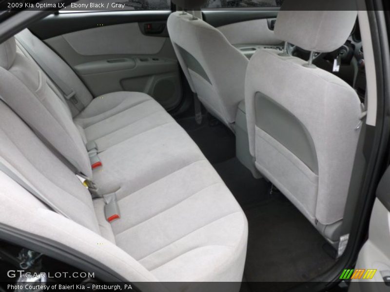Ebony Black / Gray 2009 Kia Optima LX
