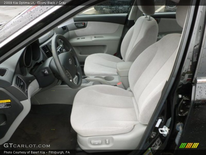 Ebony Black / Gray 2009 Kia Optima LX