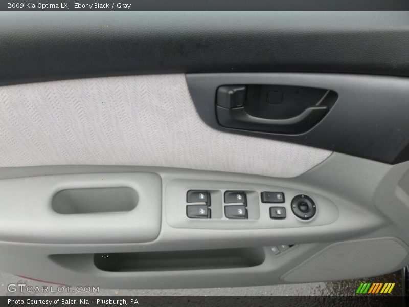 Ebony Black / Gray 2009 Kia Optima LX