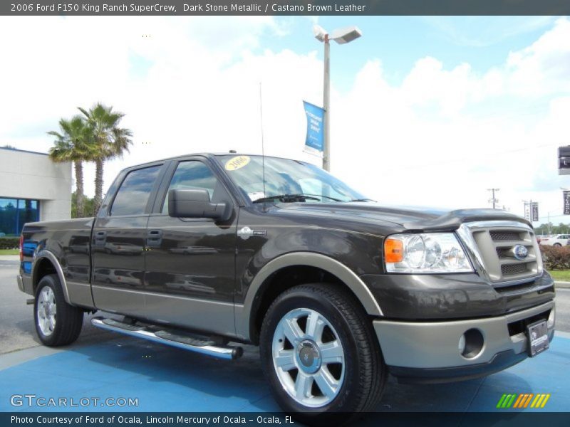 Dark Stone Metallic / Castano Brown Leather 2006 Ford F150 King Ranch SuperCrew