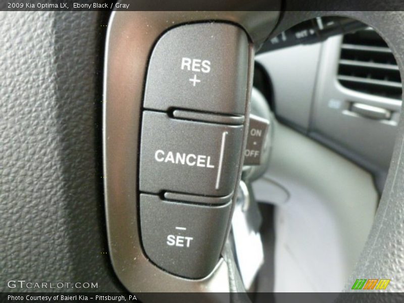 Ebony Black / Gray 2009 Kia Optima LX
