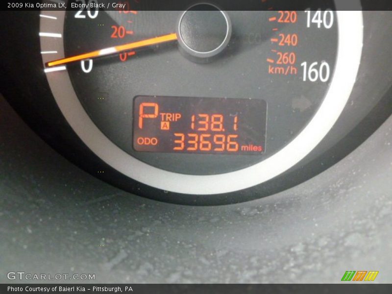 Ebony Black / Gray 2009 Kia Optima LX