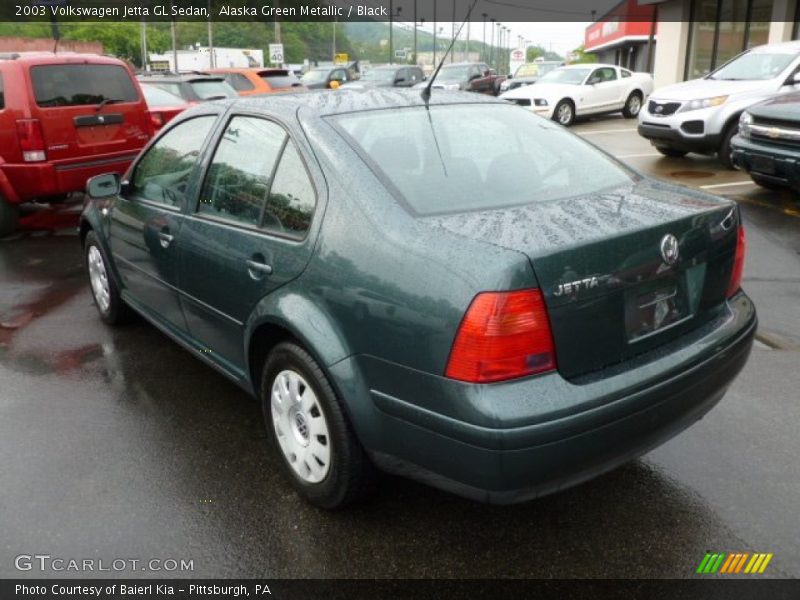 Alaska Green Metallic / Black 2003 Volkswagen Jetta GL Sedan