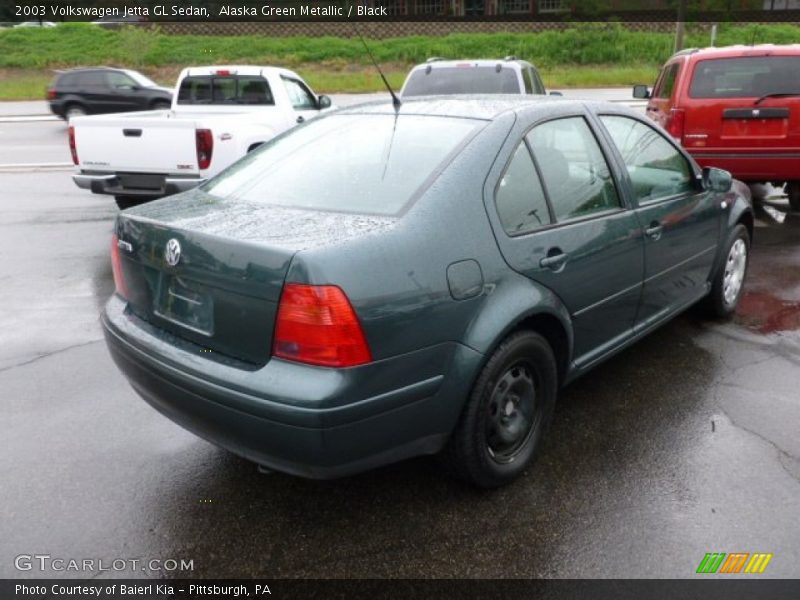 Alaska Green Metallic / Black 2003 Volkswagen Jetta GL Sedan