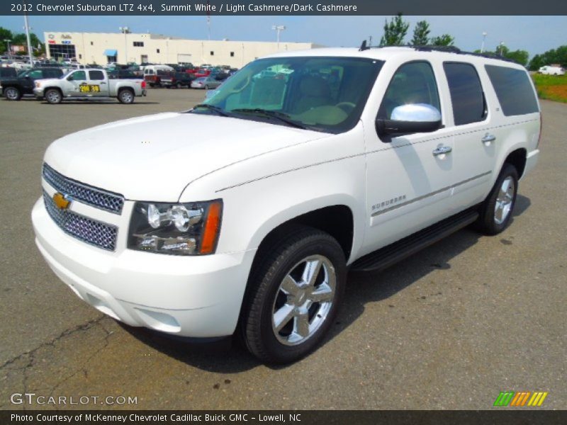 Summit White / Light Cashmere/Dark Cashmere 2012 Chevrolet Suburban LTZ 4x4