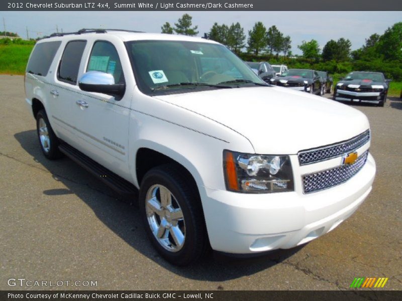 Summit White / Light Cashmere/Dark Cashmere 2012 Chevrolet Suburban LTZ 4x4