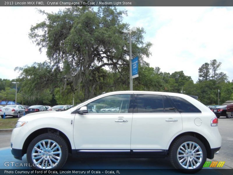 Crystal Champagne Tri-Coat / Medium Light Stone 2013 Lincoln MKX FWD
