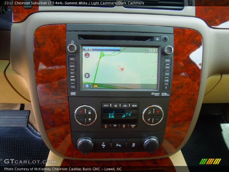 Summit White / Light Cashmere/Dark Cashmere 2012 Chevrolet Suburban LTZ 4x4