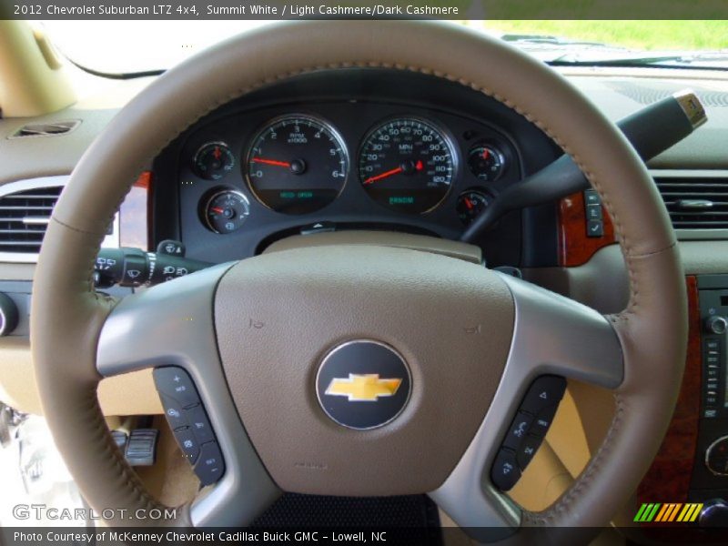 Summit White / Light Cashmere/Dark Cashmere 2012 Chevrolet Suburban LTZ 4x4