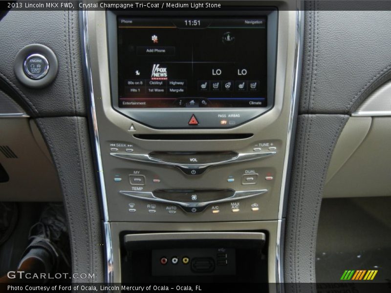 Crystal Champagne Tri-Coat / Medium Light Stone 2013 Lincoln MKX FWD