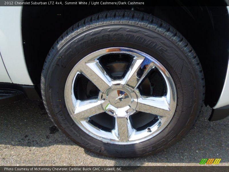 Summit White / Light Cashmere/Dark Cashmere 2012 Chevrolet Suburban LTZ 4x4