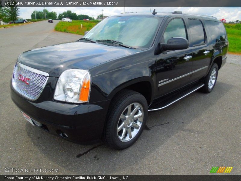 Carbon Black Metallic / Ebony 2012 GMC Yukon XL Denali AWD