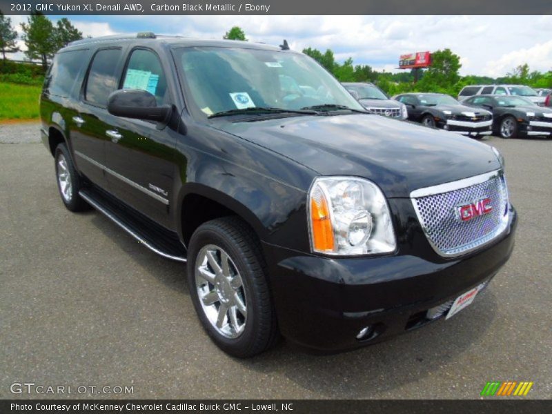 Carbon Black Metallic / Ebony 2012 GMC Yukon XL Denali AWD