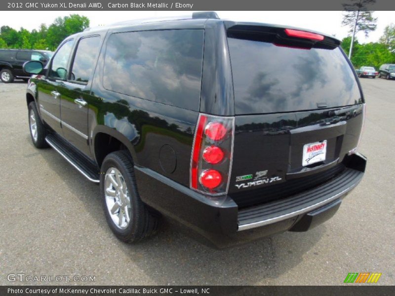 Carbon Black Metallic / Ebony 2012 GMC Yukon XL Denali AWD