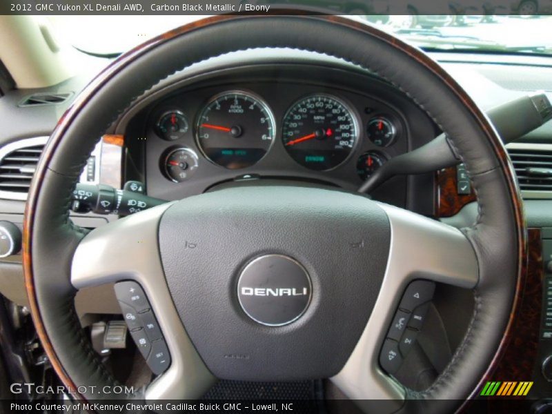 Carbon Black Metallic / Ebony 2012 GMC Yukon XL Denali AWD