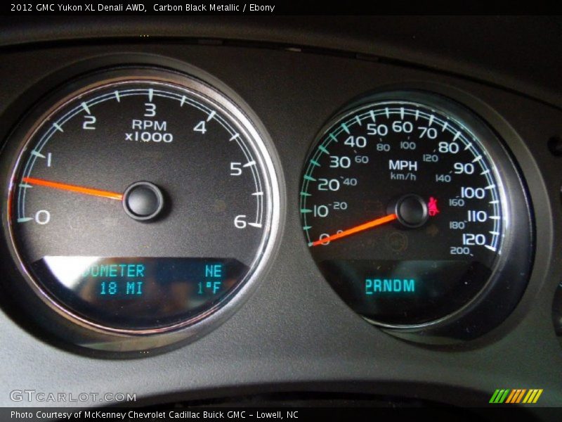 Carbon Black Metallic / Ebony 2012 GMC Yukon XL Denali AWD