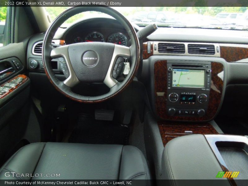 Carbon Black Metallic / Ebony 2012 GMC Yukon XL Denali AWD