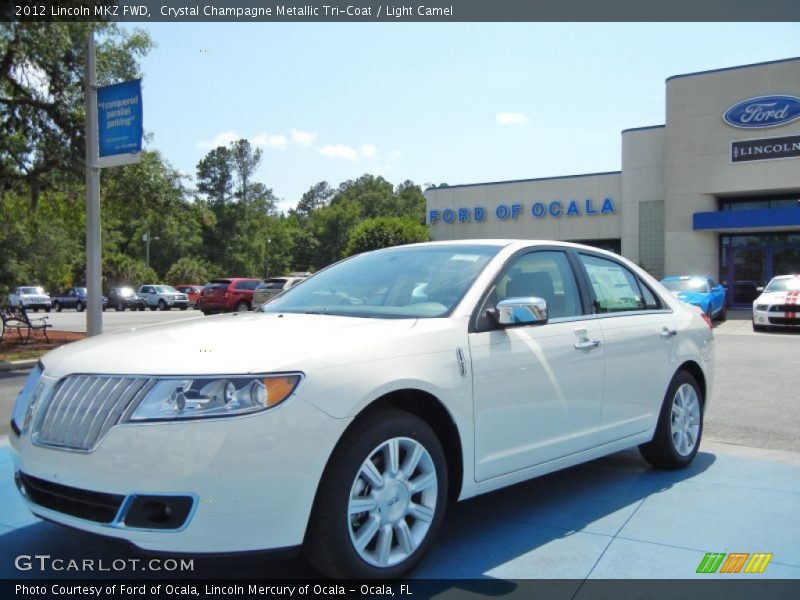 Crystal Champagne Metallic Tri-Coat / Light Camel 2012 Lincoln MKZ FWD