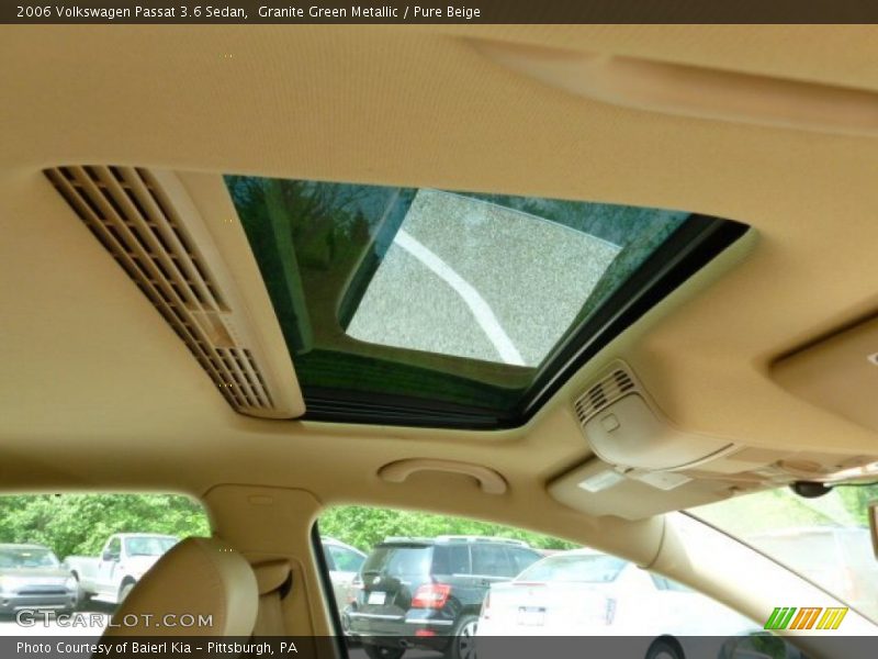 Granite Green Metallic / Pure Beige 2006 Volkswagen Passat 3.6 Sedan