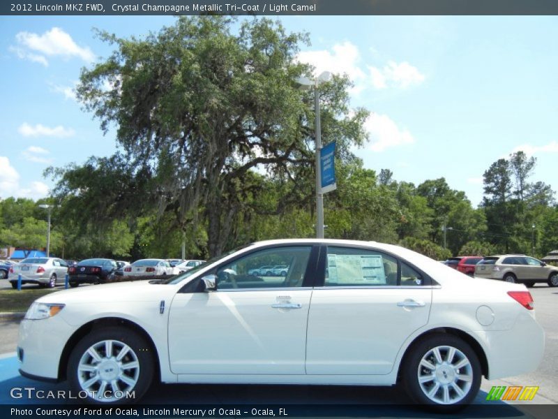 Crystal Champagne Metallic Tri-Coat / Light Camel 2012 Lincoln MKZ FWD