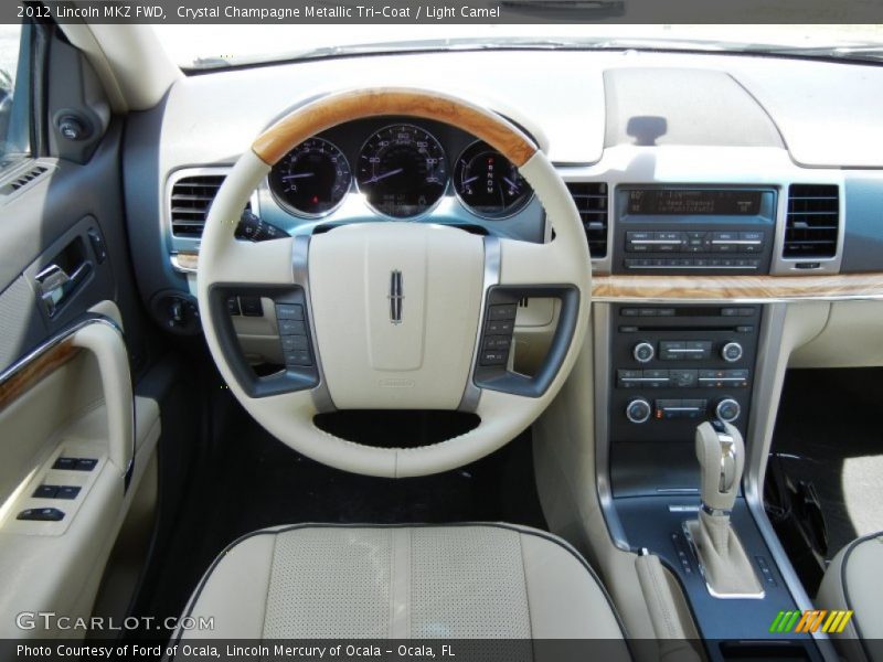 Crystal Champagne Metallic Tri-Coat / Light Camel 2012 Lincoln MKZ FWD