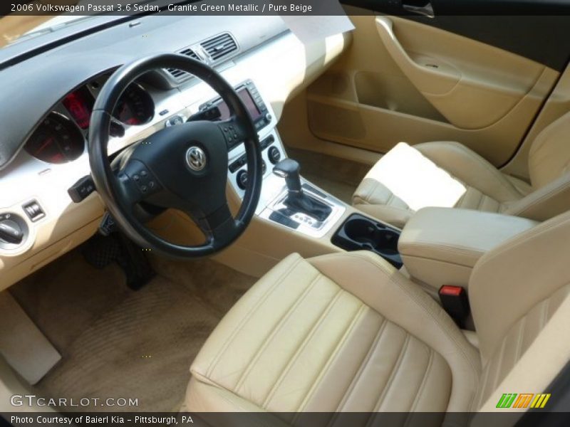 Granite Green Metallic / Pure Beige 2006 Volkswagen Passat 3.6 Sedan