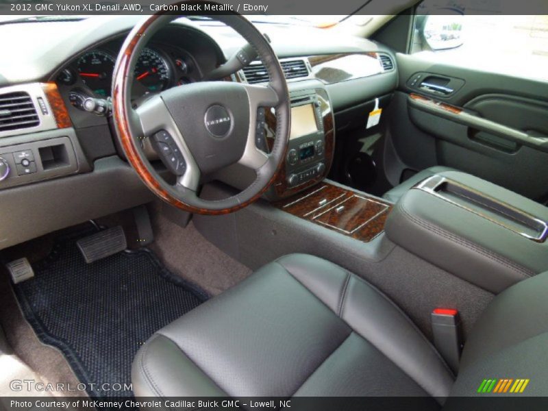 Carbon Black Metallic / Ebony 2012 GMC Yukon XL Denali AWD
