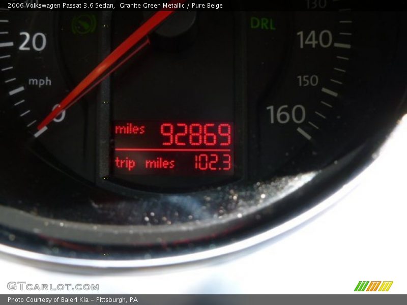 Granite Green Metallic / Pure Beige 2006 Volkswagen Passat 3.6 Sedan
