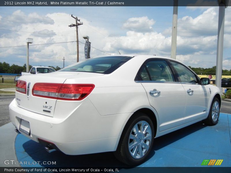 White Platinum Metallic Tri-Coat / Cashmere 2012 Lincoln MKZ Hybrid