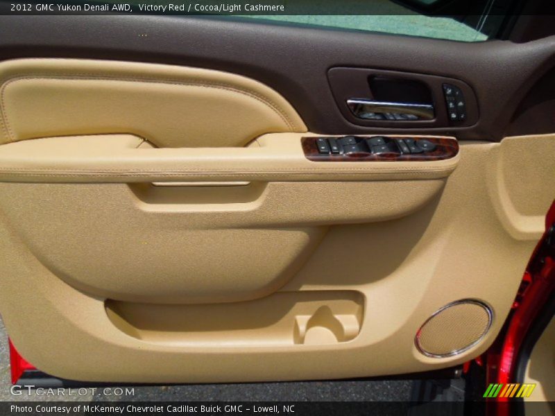 Victory Red / Cocoa/Light Cashmere 2012 GMC Yukon Denali AWD