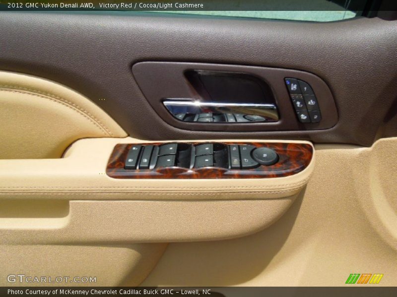 Victory Red / Cocoa/Light Cashmere 2012 GMC Yukon Denali AWD