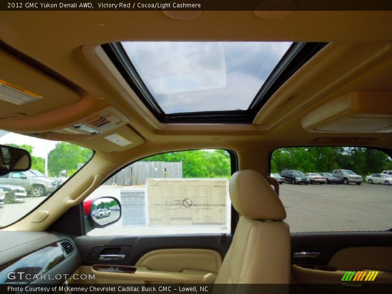Victory Red / Cocoa/Light Cashmere 2012 GMC Yukon Denali AWD