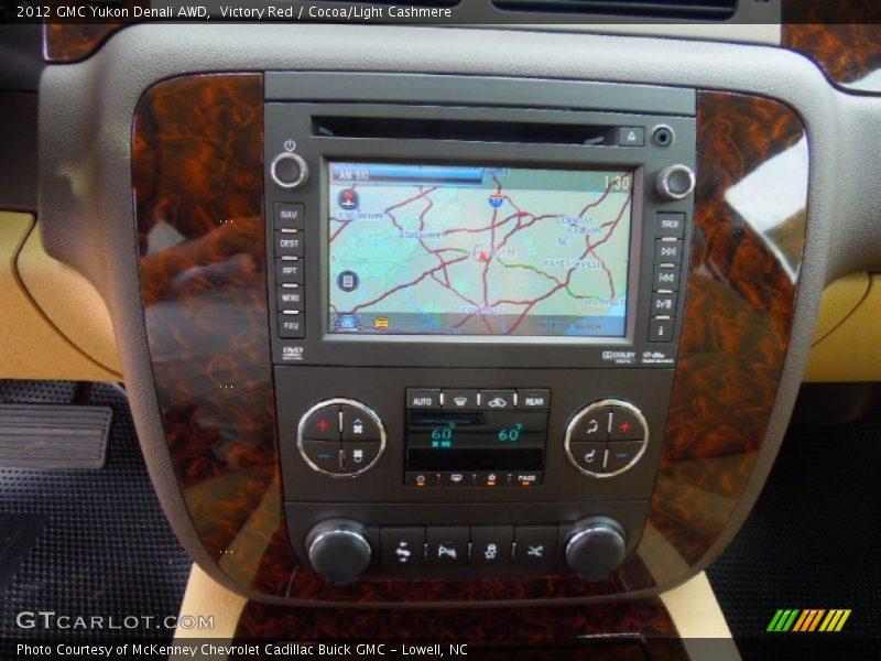 Victory Red / Cocoa/Light Cashmere 2012 GMC Yukon Denali AWD