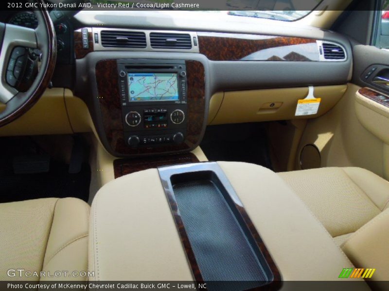 Victory Red / Cocoa/Light Cashmere 2012 GMC Yukon Denali AWD