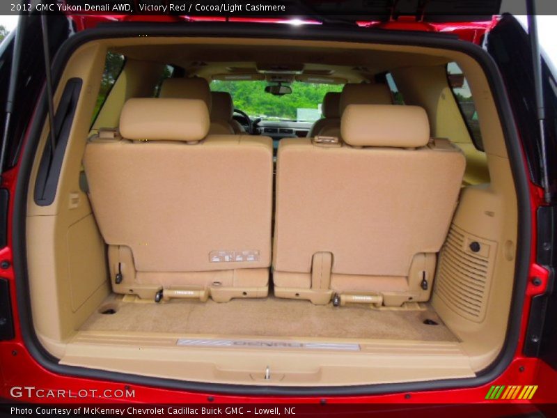 Victory Red / Cocoa/Light Cashmere 2012 GMC Yukon Denali AWD
