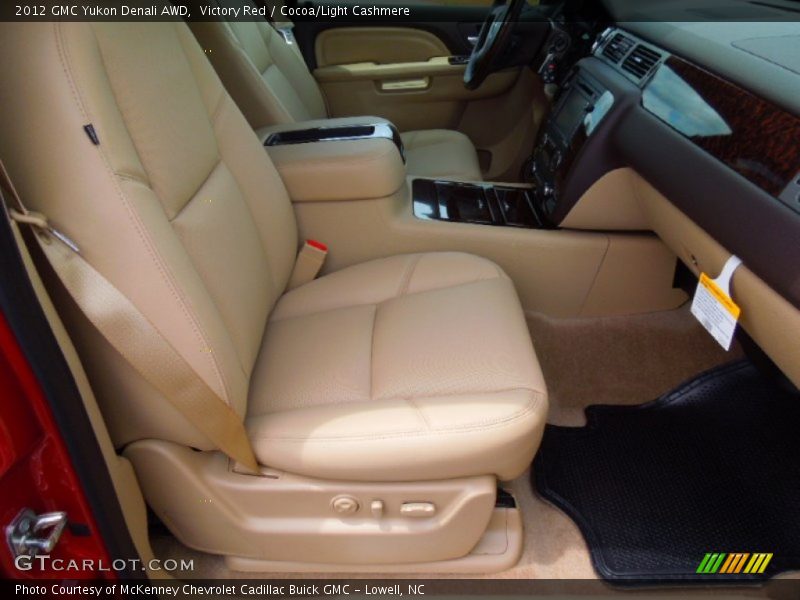 Victory Red / Cocoa/Light Cashmere 2012 GMC Yukon Denali AWD