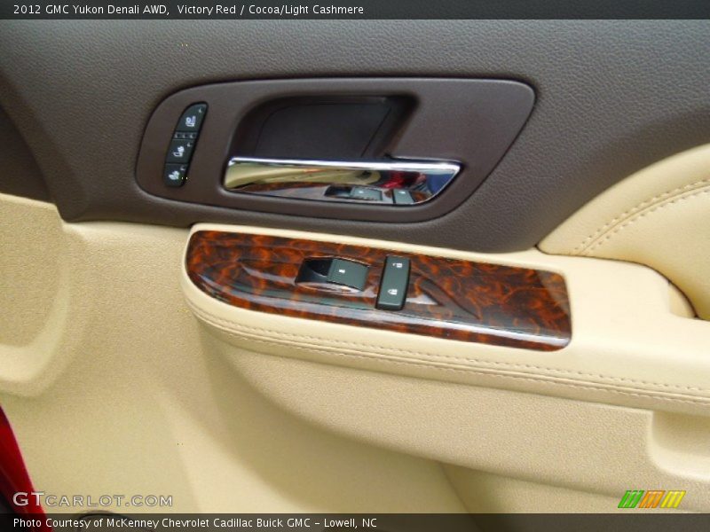 Victory Red / Cocoa/Light Cashmere 2012 GMC Yukon Denali AWD