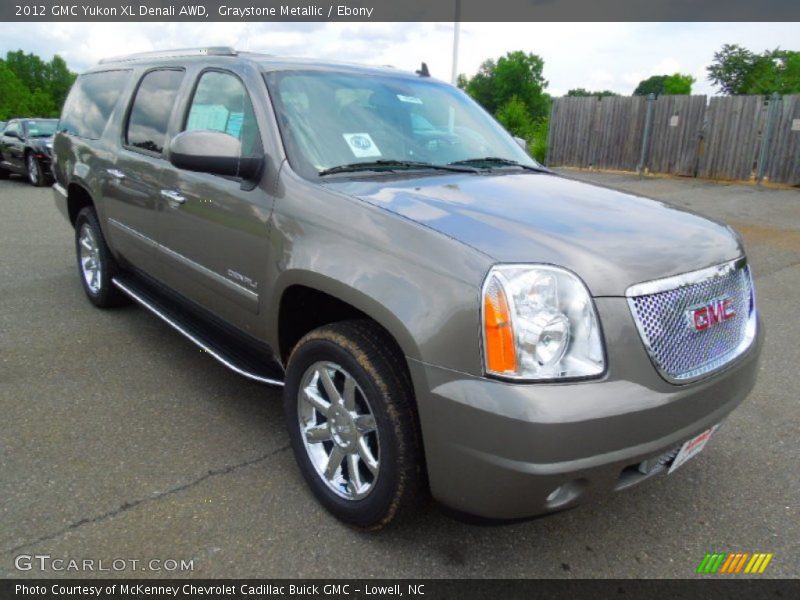 Graystone Metallic / Ebony 2012 GMC Yukon XL Denali AWD