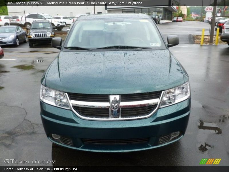 Melbourne Green Pearl / Dark Slate Gray/Light Graystone 2009 Dodge Journey SE