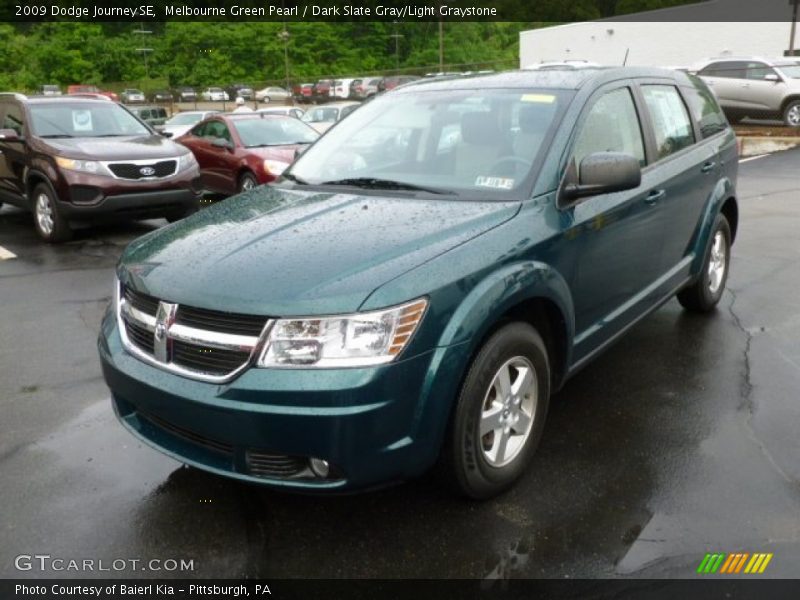 Melbourne Green Pearl / Dark Slate Gray/Light Graystone 2009 Dodge Journey SE